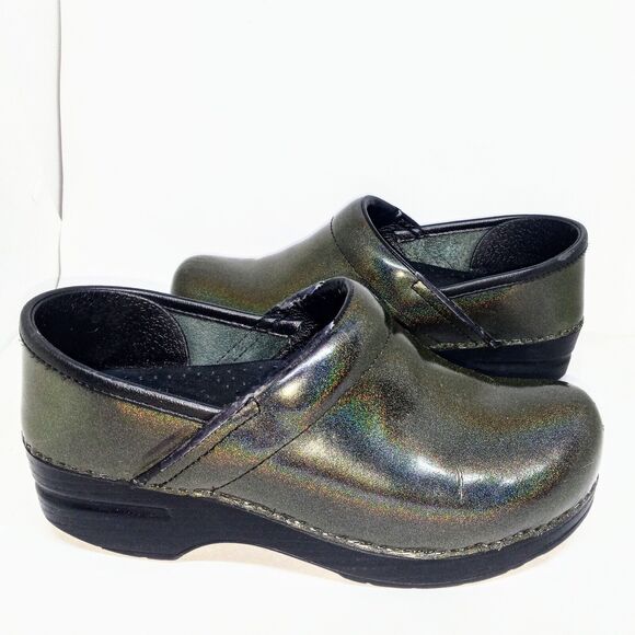 Dansko Professional Grey Prism Patent Clogs-EU 36 / US 6-Holographic-Iridescent - Picture 3 of 10
